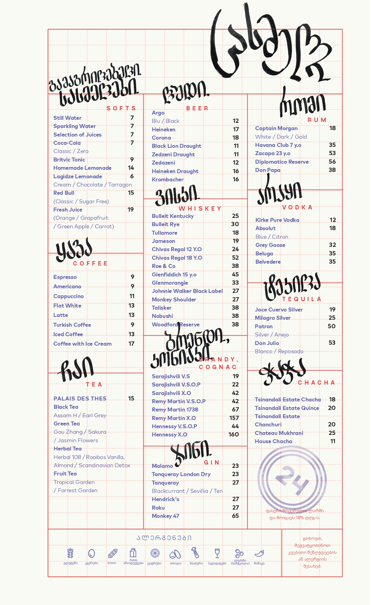 Menu Page